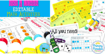 Dab & Learn Number Sense Math Activities