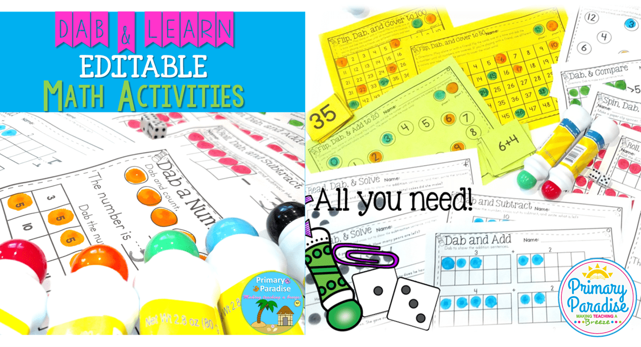 Dab & Learn Number Sense Math Activities