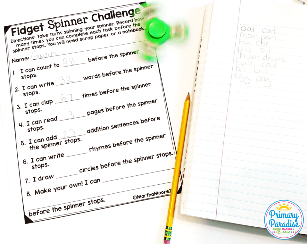 Fidget spinners: your students are obsessed with them, so learn how you can use them productively to engage your students in your K-2 classroom!