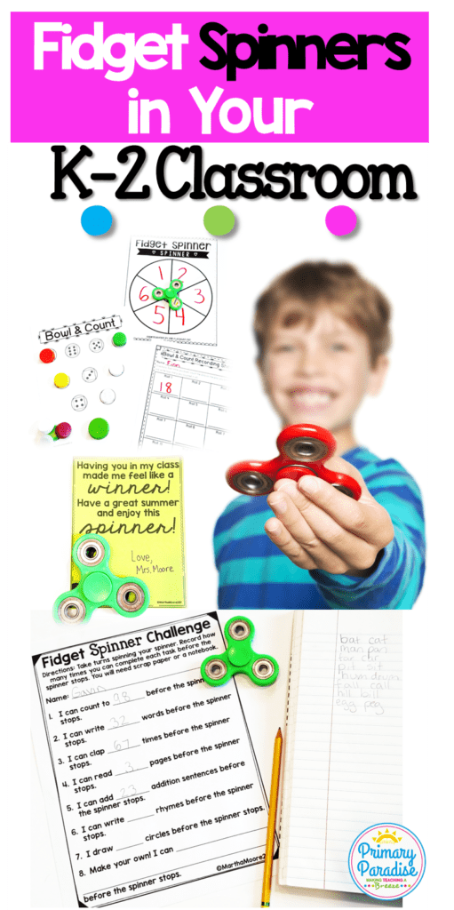 Fidget spinners: your students are obsessed with them, so learn how you can use them productively to engage your students in your K-2 classroom!