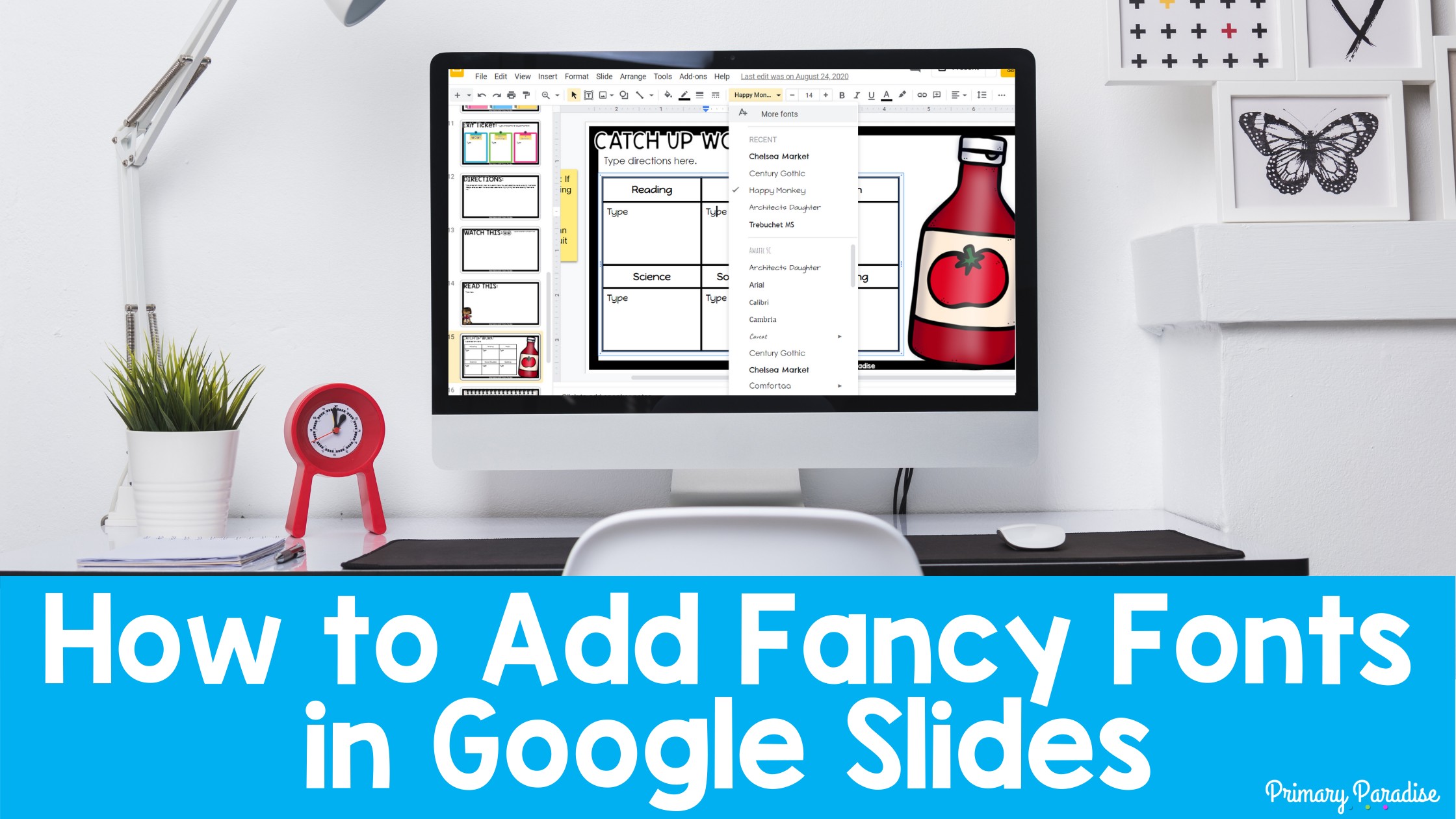 How to Access More Fonts in Google Slides