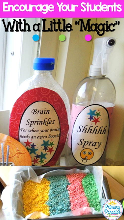 Use a little "magic" in the form of brain sprinkles to encourage your students with the fun and easy DIY tip.