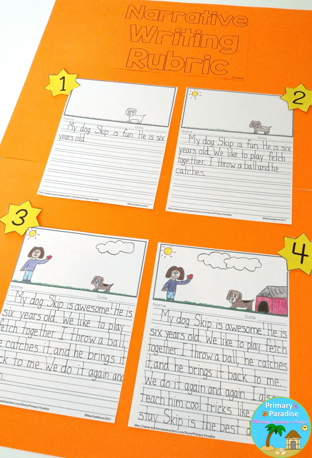 Struggling writers in your kindergarten, first grade, and second grade classrooms? Help them improve their writing with these visual writing rubrics! Perfect for informational, personal, and opinion writing!