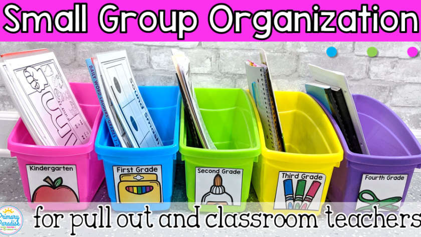 Small Group Organization for Reading Intervention Teachers (and Classroom Teachers too!)