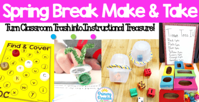Turn Classroom Trash into Instructional Treasure: Make & Take Round Up