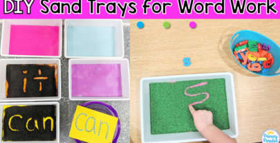 DIY Sand Trays for Word Work