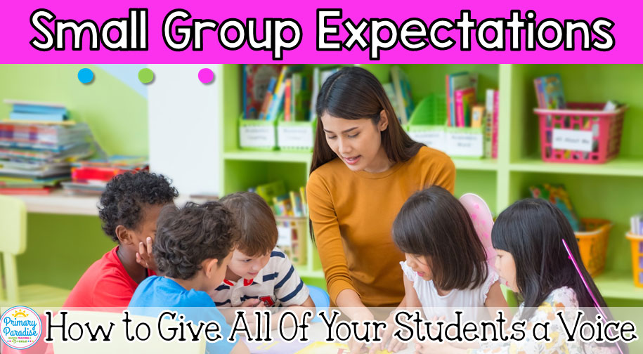 Expectations in a small group setting can be tricky to maintain. This is how i make it work as a K-5 intervention teaching with multiple groups.