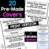 EDITABLE Whole Class Journal Covers - Image 4