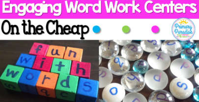 Easy and Cheap Word Word and Writing Centers