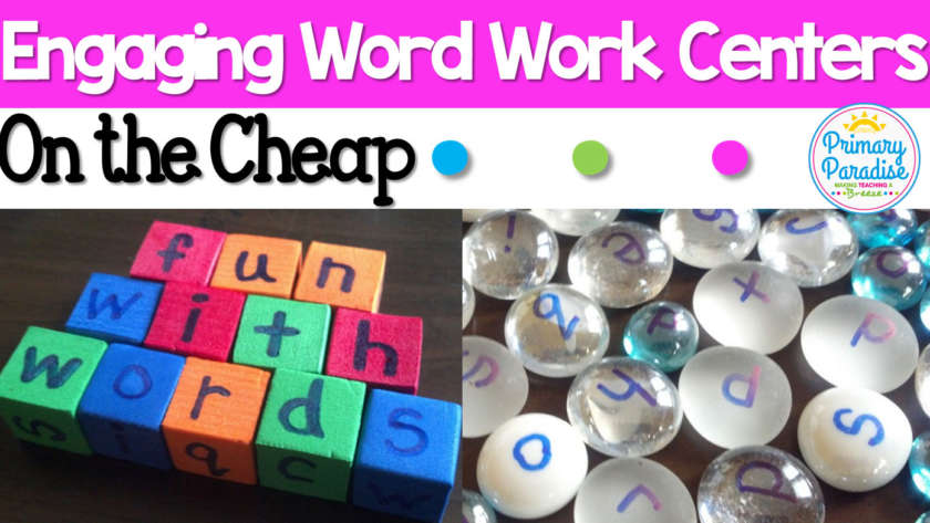 Easy and Cheap Word Word and Writing Centers