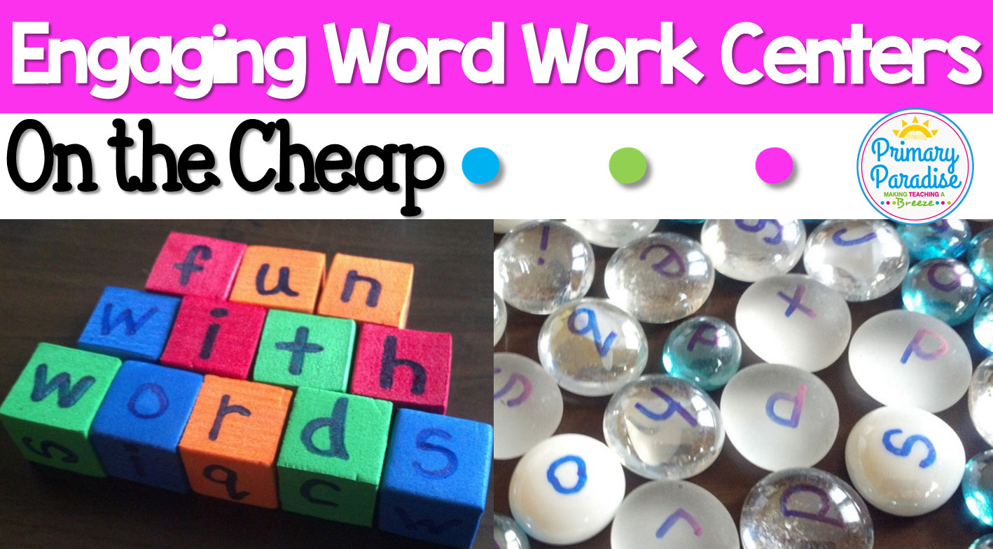 Easy and Cheap Word Word and Writing Centers