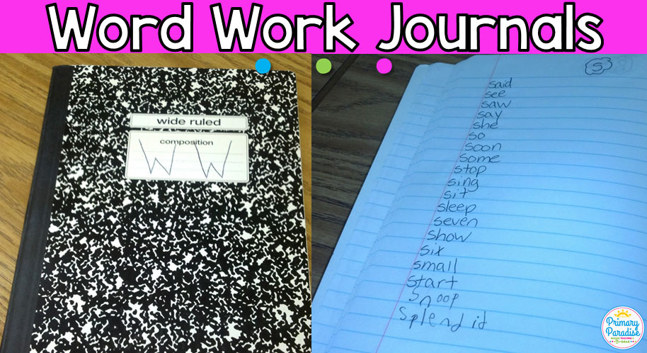 Word Work Journals